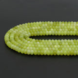 5x8mm Smooth Rondelle Lemon Jade Beads, Sku#U1919