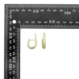 Gold U Shape Hoop Earrings, Sku#Y1059