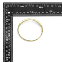 CZ Criss Cross rectangle CZ Bracelet, Sku#LK1145