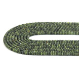 2x4mm Rondelle Smooth Dark Green Jade Beads, Sku#U1951