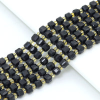6mm Faceted Cube Jade Beads, U2246-1