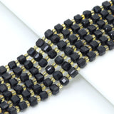 6mm Faceted Cube Jade Beads, U2246-1