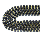 6mm Faceted Cube Jade Beads, U2246-1