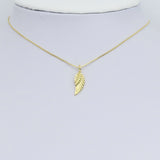 Gold Wing Shape Charm Pendant, Sku#Y982