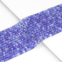 2x4mm Rondelle Smooth Blue Quartz Beads, Sku#U1955