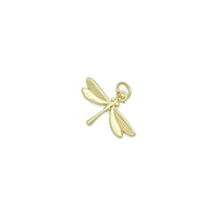 Gold Dragonfly Charm Pendant, Sku#Y985