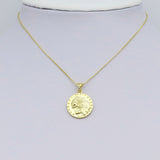 Indian Head Medallion Coin Charm Pendant, Sku#Y987