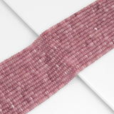 2x4mm Rondelle Smooth Strawberry Quartz Beads, Sku#U1957