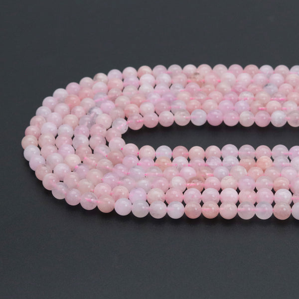 Genuine Top Quality Pink Morganite Round Smooth Beads, Sku#U2074