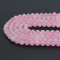 Genuine Madagascar Rose Quartz Round Smooth Beads, Sku#U2073