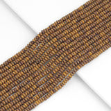 2x4mm Rondelle Smooth Tiger Eye Beads, Sku#U1962