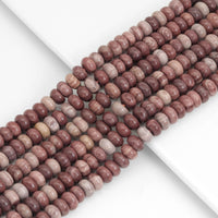 5x8mm Rondelle Smooth Grain Jasper Beads, Sku#U1964