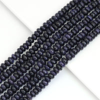 5x8mm Rondelle Smooth Blue Goldstone Beads, Sku#U1966