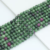 Genuine Ruby Zoisite Round SMooth Beads, Sku#U2077