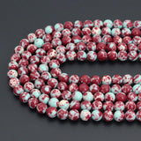 New Imperial Jasper Round Smooth Beads, Sku#U2240