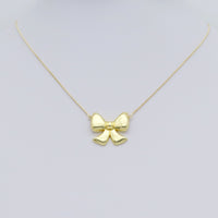 Gold Silver Bowknot Charm Pendant, Sku#A311