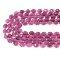 8x10mm Jade Faceted Rice Beads, Sku#U2308-2