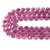 8x10mm Jade Faceted Rice Beads, Sku#U2308-2