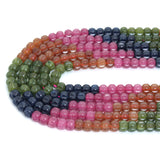 5x8mm Carved Pumpkin Jade Beads, Sku#U2335