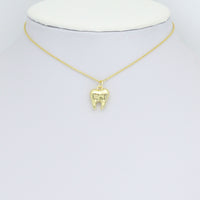 Slippy Gold Tooth Teeth Shape Charm Pendant,Sku#LD718