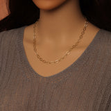 Diamond Shape Link Chain Necklace Bracelet, Charm bar necklace bracelet, sku#EF790
