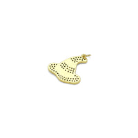 Colorful CZ Halloween Witch Hat Charm, Sku#A215