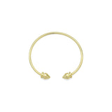 Gold Arrow End Spin Top Cuff Bracelet, Sku#A325