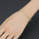 Diamond Shape Link Chain Necklace Bracelet, Charm bar necklace bracelet, sku#EF790