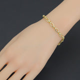 Fancy Oval Link Chain Necklace Bracelet, Charm bar necklace, sku#EF791