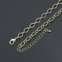 Diamond Shape Link Chain Necklace Bracelet, Charm bar necklace bracelet, sku#EF790