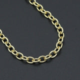 Oval Link Chain Necklace Bracelet, charm bar necklace bracelet, sku#EF792