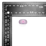 Big Purple Square CZ Statement Adjustable Ring, Sku#A329