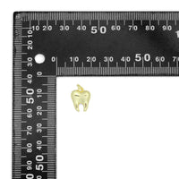 Slippy Gold Tooth Teeth Shape Charm Pendant,Sku#LD718