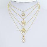 Three dots CZ, Star, Opal Coin, Flower Shape charm, Sku#LX897