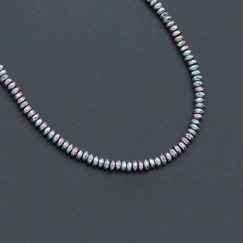 Silver Rainbow Hematite Necklace, sku#EF611