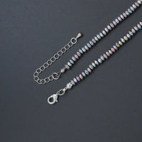 Silver Rainbow Hematite Necklace, sku#EF611