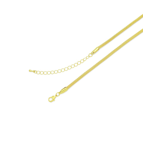 Gold Silver Hollow out Fancy Chain Adjustable Necklace, Sku#LX654