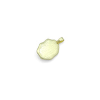 White Purple Enamel Gold StarFish Shell Pearl Oval charm, Sku#Z1483