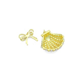 Gold Silver Pearl Shell Bow Pendant charm, Sku#A502