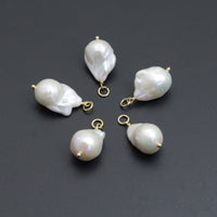 Natural Baroque Pearl Pendant charm, Sku#EF802