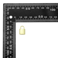 18K Gold Color Padlock Charm Pendants, Dainty Lock Charms, Padlock Charm, 11x17mm, Sku#LK08