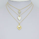 CZ Heart, Mother of Pearl Heart, Oval Pearl Pendant charm, Sku#LX917