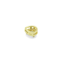 Gold Colorful Teardrop CZ Pendant charm, Sku#LX918