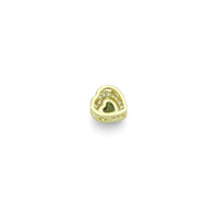 CZ Gold Heart Shaple Birthstone Pendant charm, Sku#LX919