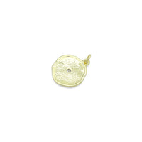 Gold Evil Eye Coin Charm Pendant,Sku#LX866