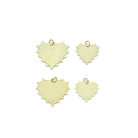 Gold Heart Mother's Day Mama Heart Pendant charm, Sku#LX920