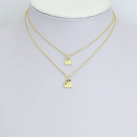 Dainty Gold Heart Pendant charm, Sku#LK1279