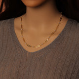 Wholesale Pearl Paperclip chain by Yard, HX22