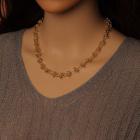 Wholesale Gold Stainless Steel Knotted chain by Yard, sku#LX899