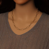 Wholesale Hammered mixed oval shape chain by Yard, sku#LX912